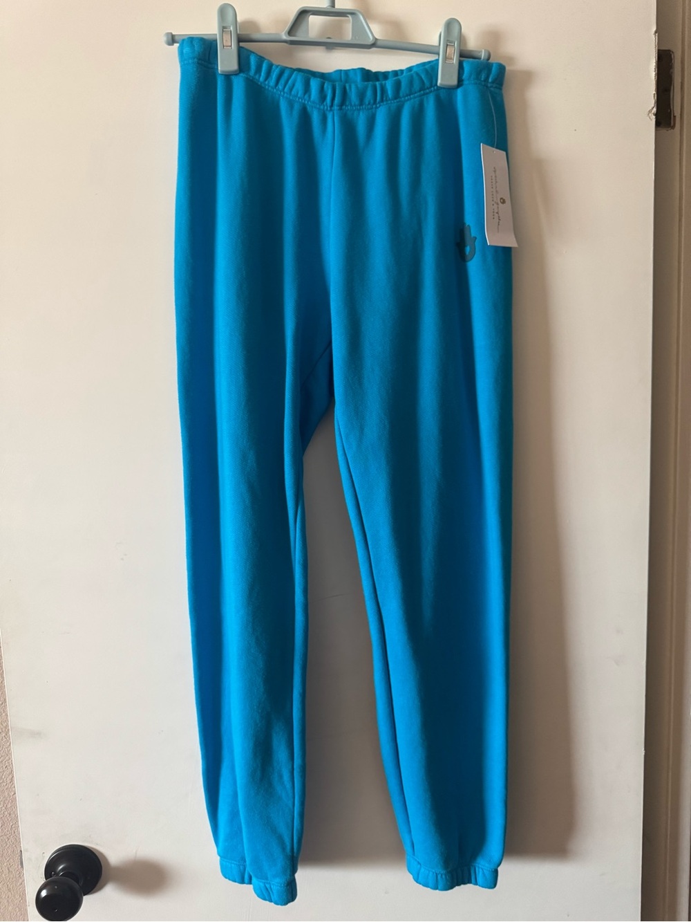 Spiritual Gangster joggers, blue, brand new, small, women